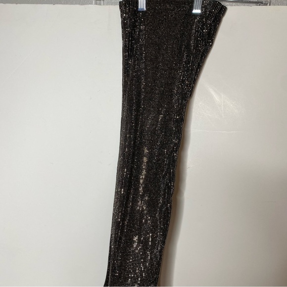 Steve Madden Sultry Rhinestone Thigh High Pointy Toe Platform Heeled Boot 8 1/2 - Picture 4 of 16